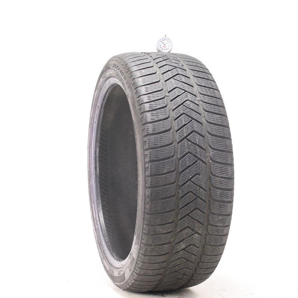 Set of (2) Used 255/40R21 Pirelli Scorpion Winter 102V - 5/32 - Image 1