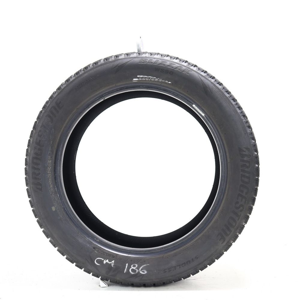 Used 225/55R18 Bridgestone Blizzak WS90 Studless 98H - 5.5/32 - Image 3
