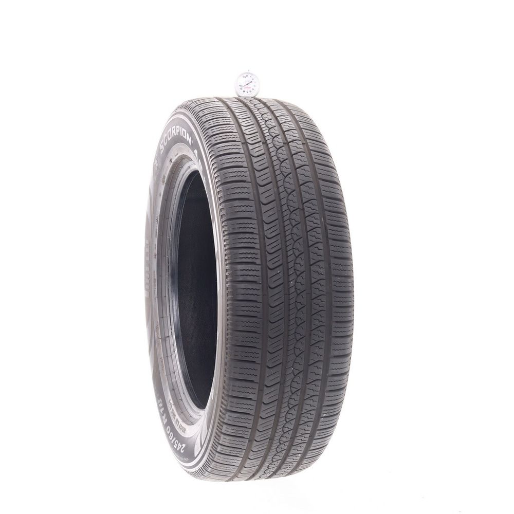 Set of (2) Used 245/60R18 Pirelli Scorpion AS Plus 3 105H - 9-10/32 - Image 1
