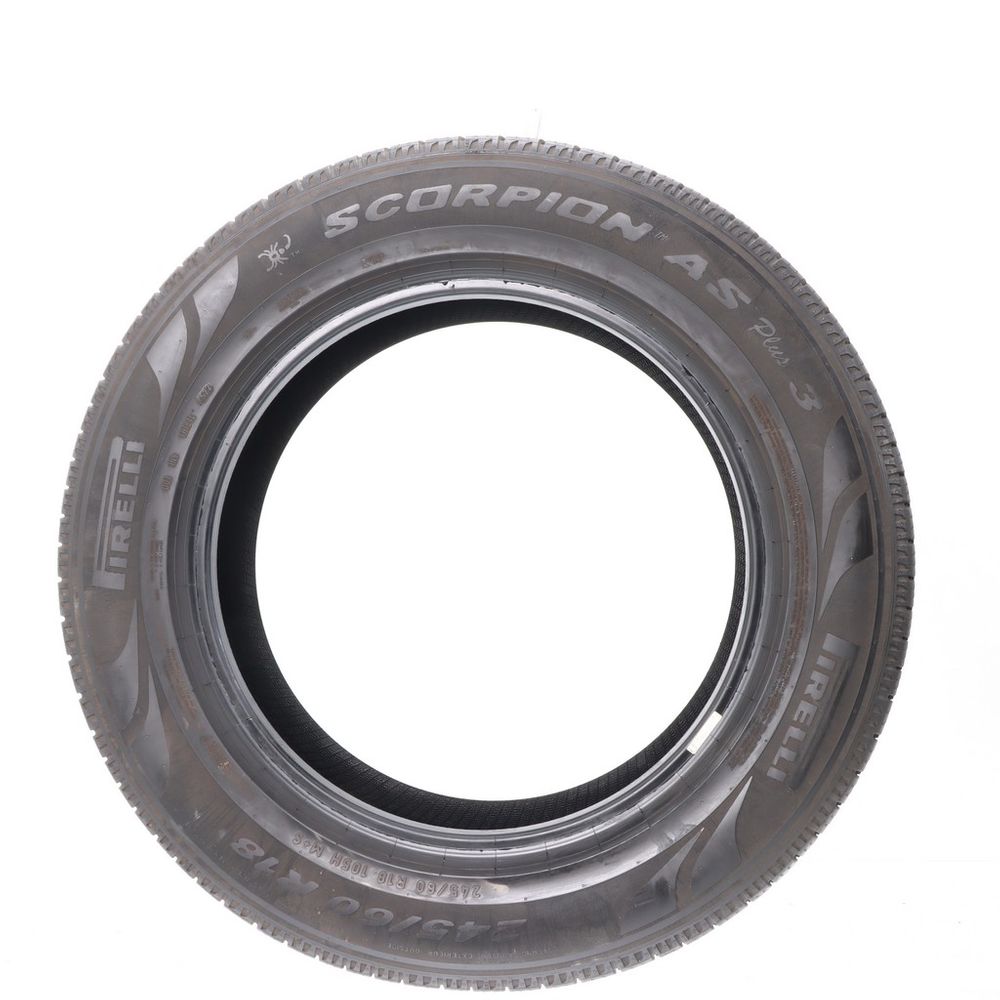 Set of (2) Used 245/60R18 Pirelli Scorpion AS Plus 3 105H - 9-10/32 - Image 3