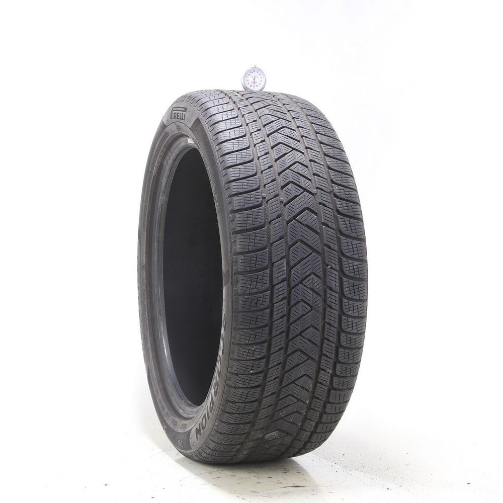 Used 265/45R21 Pirelli Scorpion Winter J LR 108W - 7/32 - Image 1