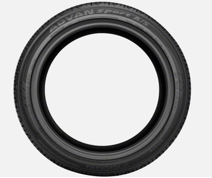 Set of (2) New 235/45R17 Yokohama ADVAN Sport A/S 97W - Image 2