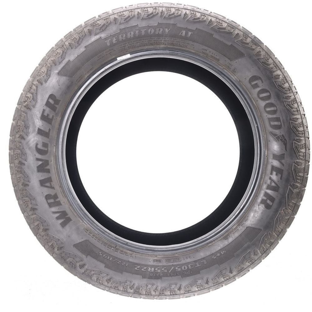 Set of (4) Used LT 305/55R22 Goodyear Wrangler Territory AT 122/119S E - 8-8.5/32 - Image 3