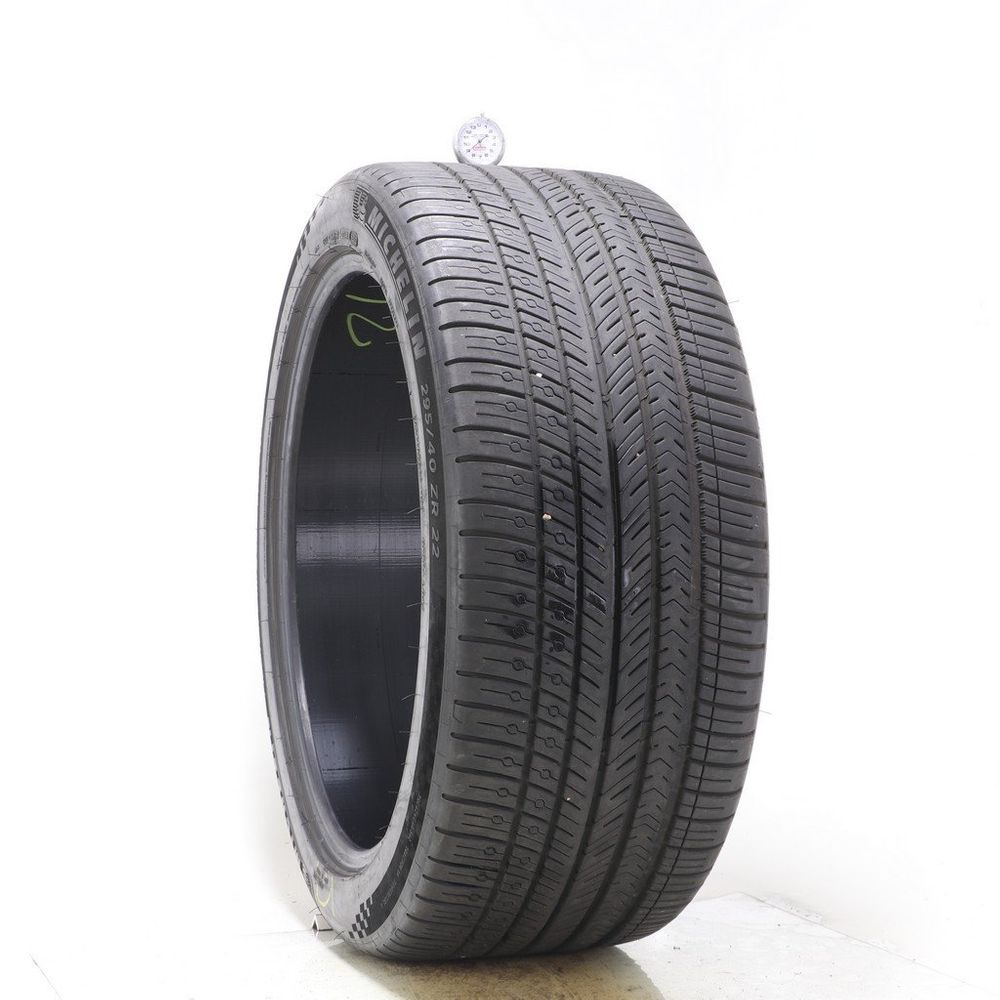 Set of (2) Used 295/40ZR22 Michelin Pilot Sport All Season 4 112Y - 8.5-9/32 - Image 4