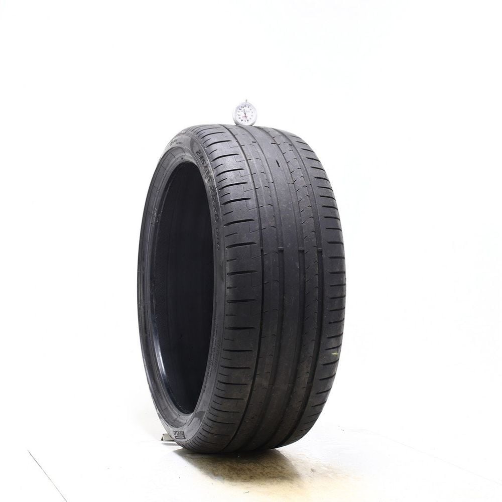 Set of (2) Used 245/35ZR20 Pirelli P Zero PZ4 NA1 91Y - 6/32 - Image 1