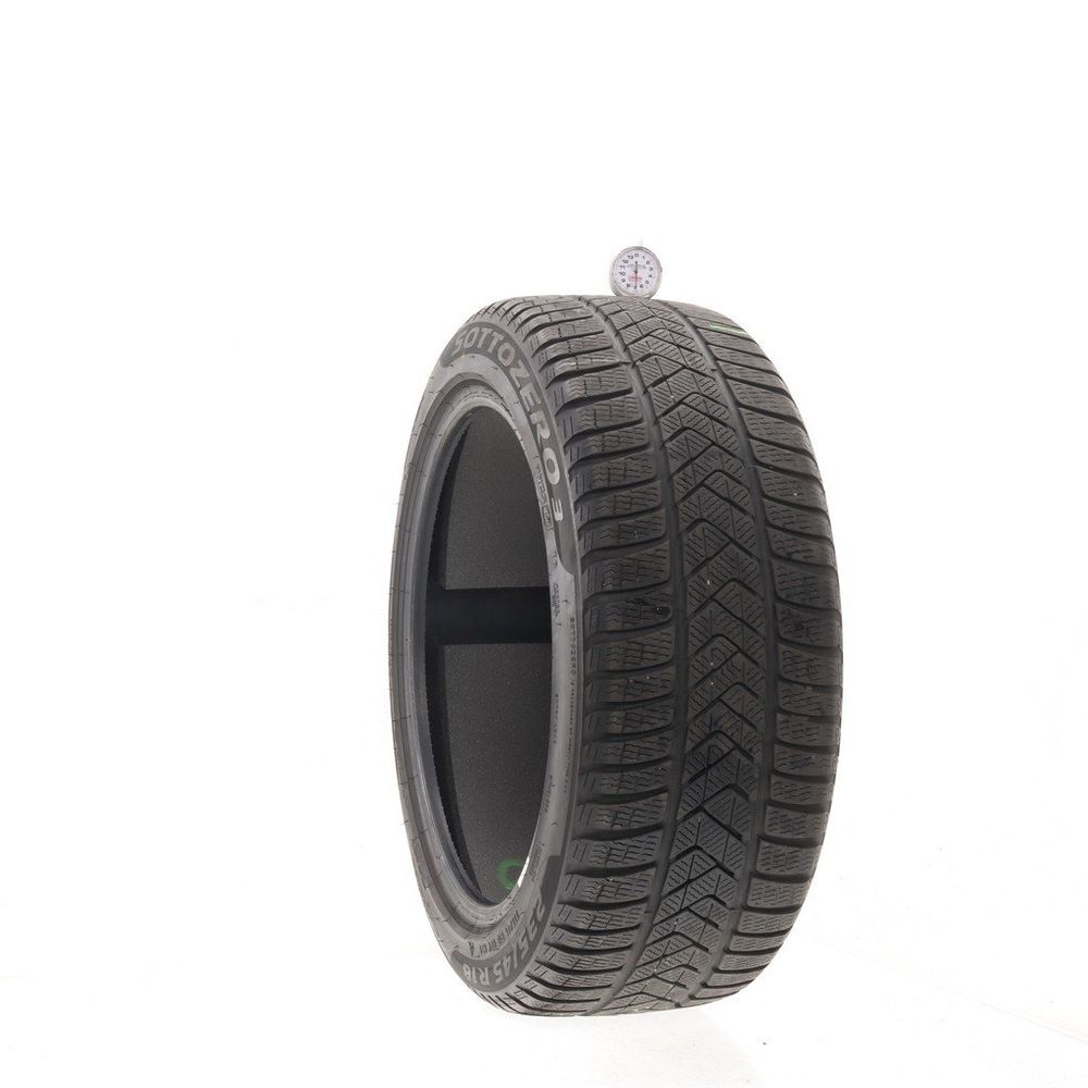 Set of (2) Used 235/45R18 Pirelli Winter Sottozero 3 TO PNCS 98V - 6.5/32 - Image 1