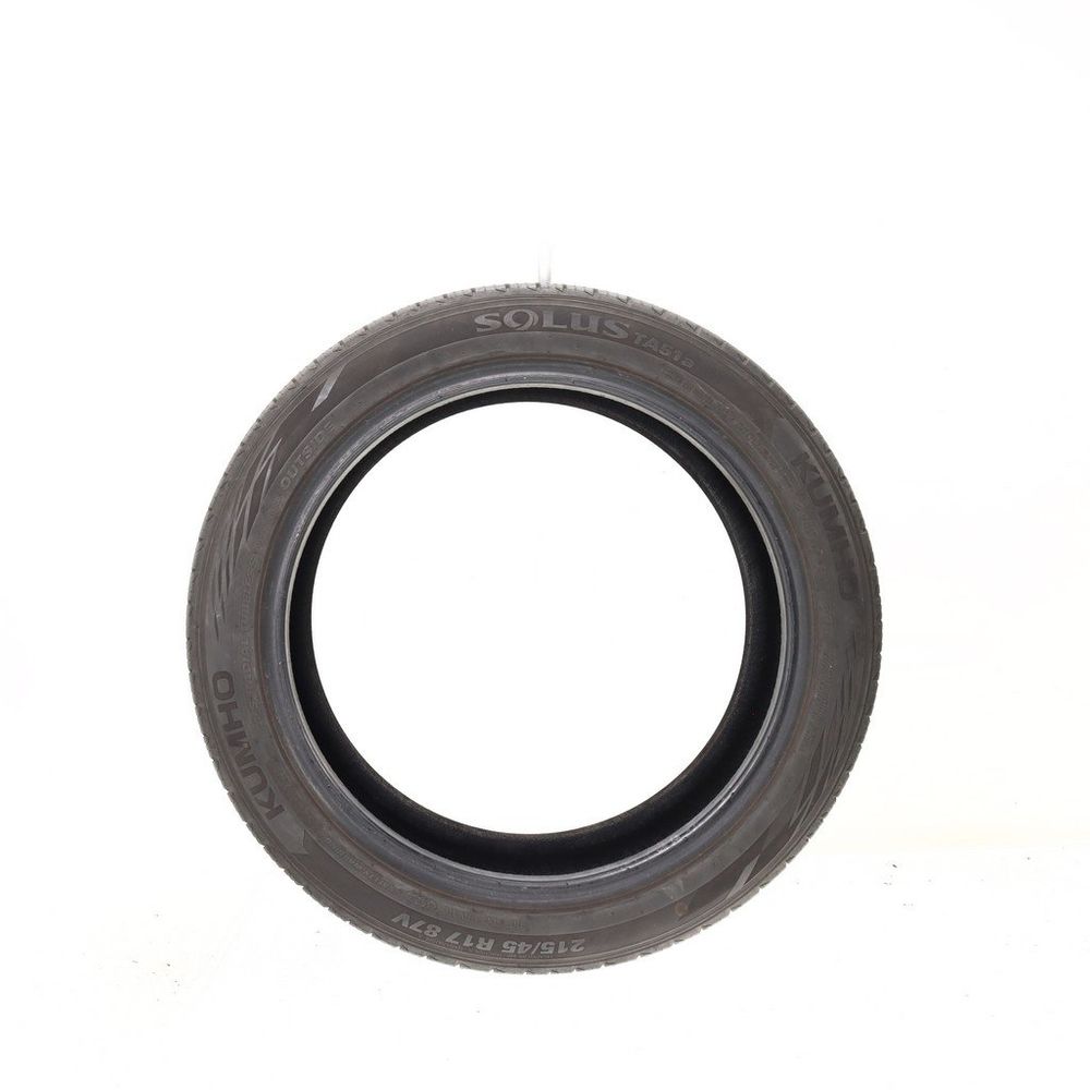 Set of (2) Used 215/45R17 Kumho Solus TA51a 87V - 7.5-8/32 - Image 6