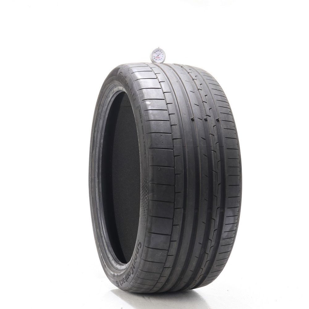 Used 285/35R22 Continental SportContact 6 TO ContiSilent 106Y - 9/32 - Image 1