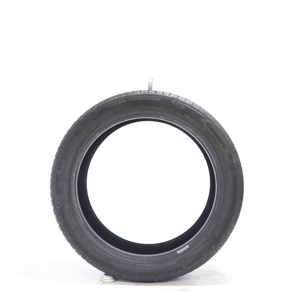 Set of (2) Used 215/45R17 Barum Bravuris 5 HM 91W - 7/32 - Image 3