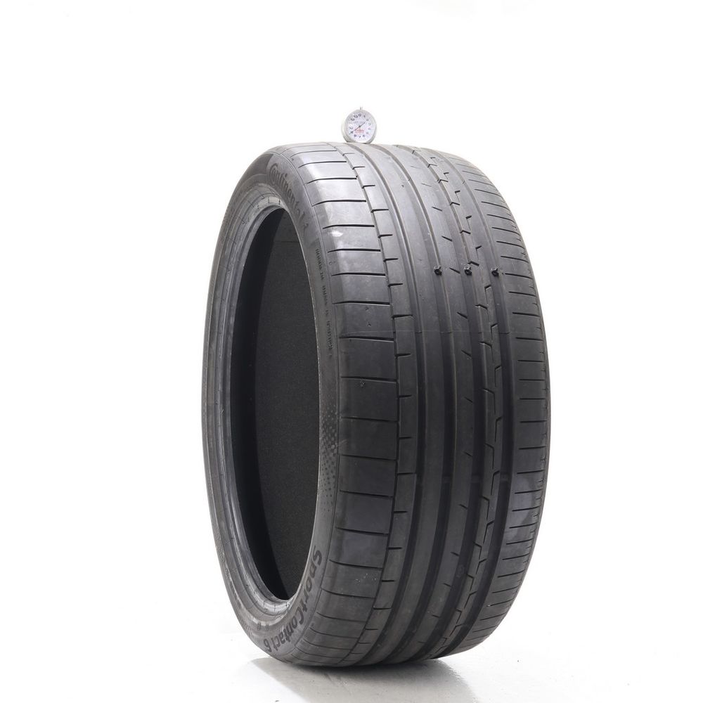 Set of (2) Used 285/35R22 Continental SportContact 6 TO ContiSilent 106Y - 8-9/32 - Image 4