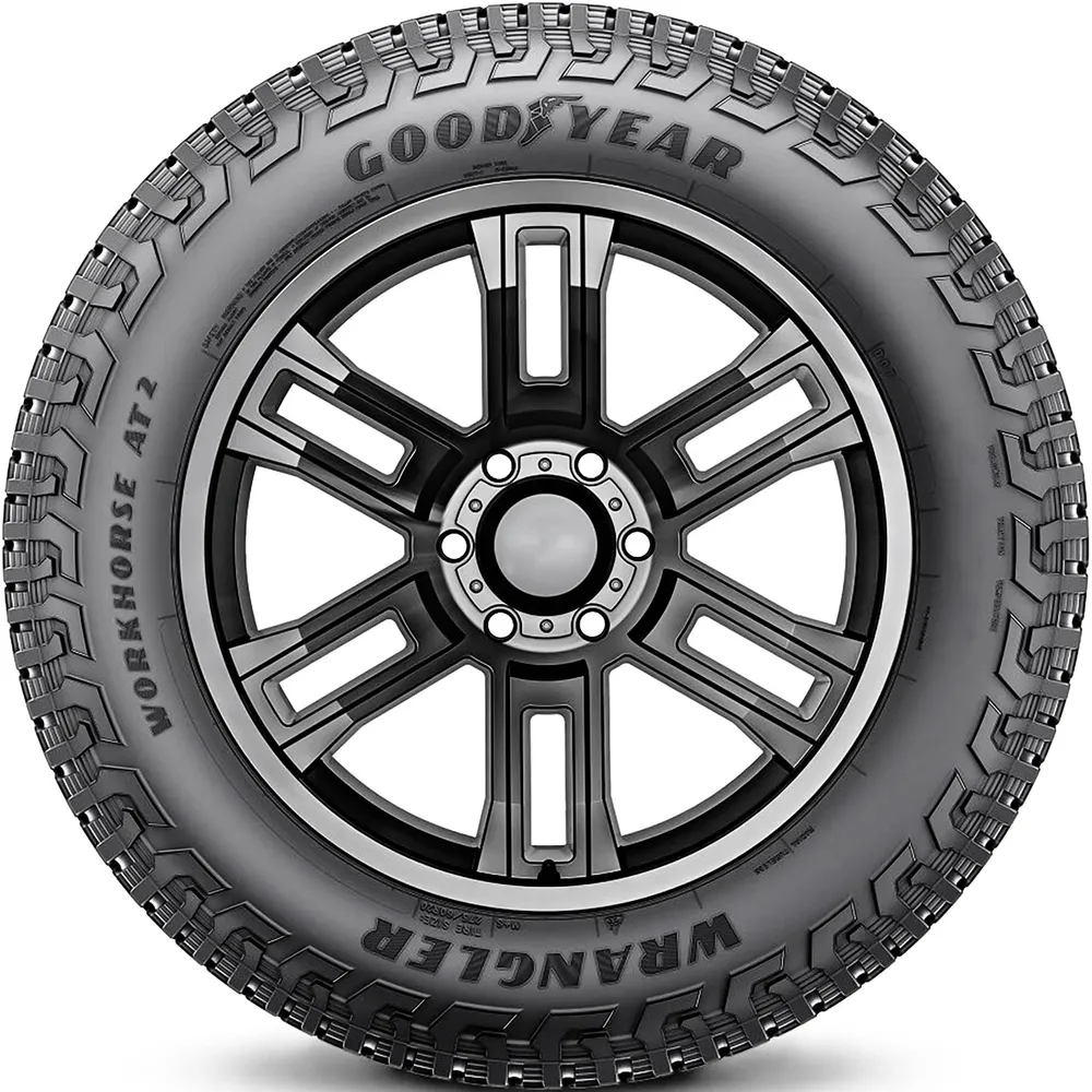 Set of (2) New 245/75R17 Goodyear Wrangler Workhorse AT2 112T - Image 2
