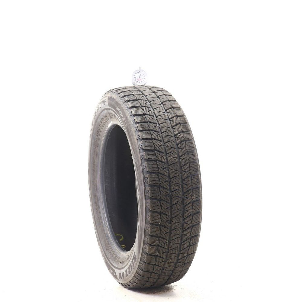 Set of (2) Used 175/65R15 Bridgestone Blizzak WS80 84H - 7.5-9/32 - Image 1