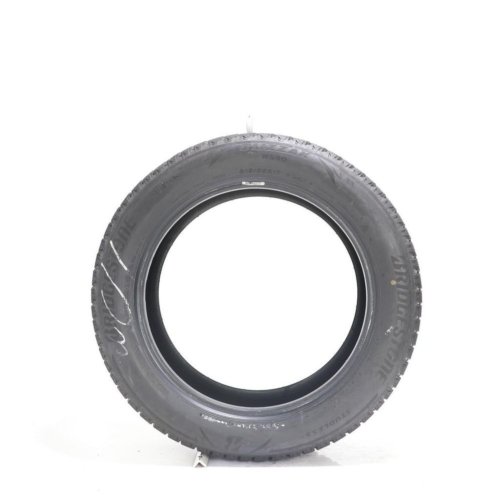 Set of (2) Used 215/55R17 Bridgestone Blizzak WS90 Studless 94H - 7.5-9/32 - Image 3