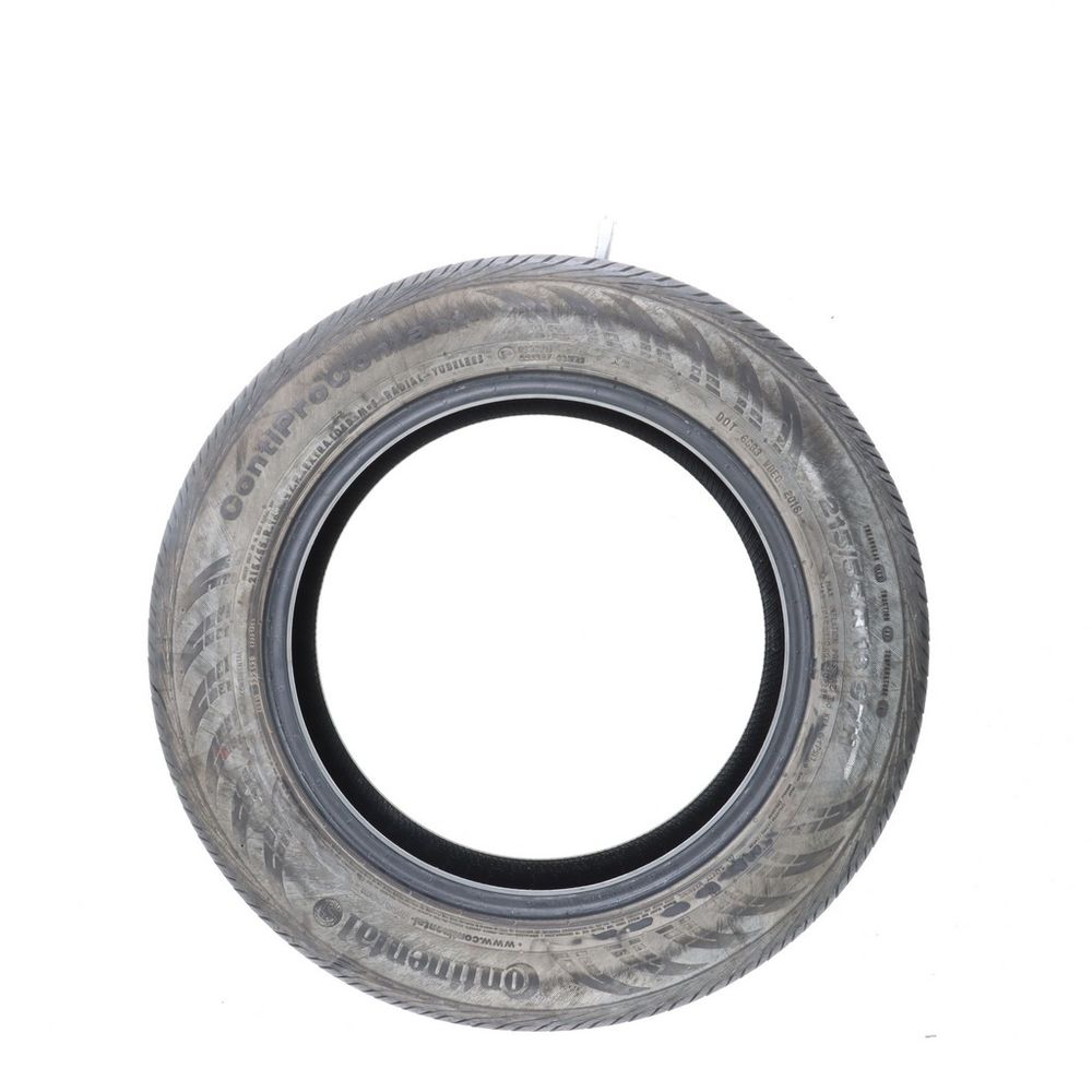 Set of (2) Used 215/55R16 Continental ContiProContact 97H - 8.5-9/32 - Image 3
