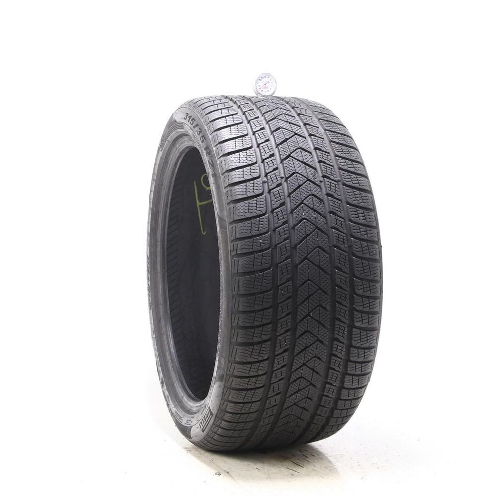 Set of (2) Used 315/35R21 Pirelli Scorpion Winter Run Flat 111V - 9/32 - Image 1