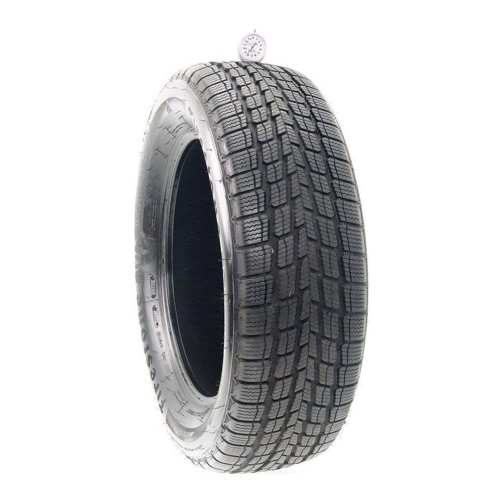 Set of (2) Used 225/60R17 Firestone WeatherGrip 99H - 8.5-9/32 - Image 1