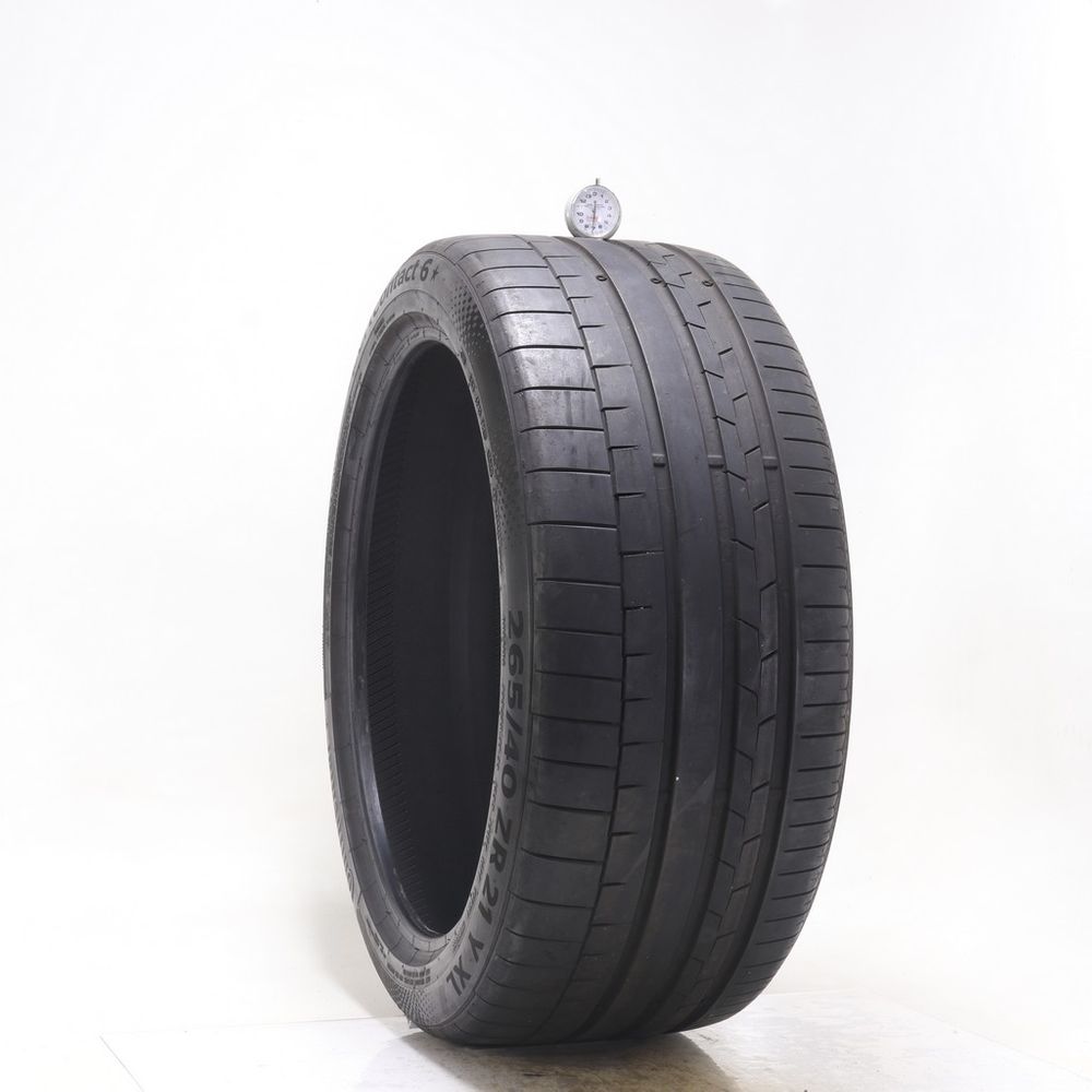 Set of (4) Used 265/40ZR21 Continental SportContact 6 105Y - 5.5-7/32 - Image 10