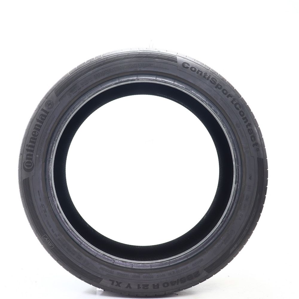Set of (2) Used 285/40R21 Continental ContiSportContact 5 AO SUV 109Y - 6.5-8/32 - Image 3