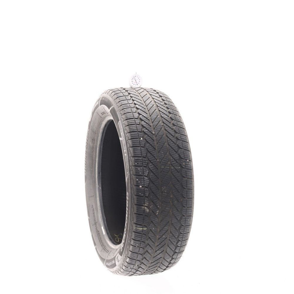 Set of (4) Used 225/55R18 Bridgestone WeatherPeak 98V - 6/32 - Image 1