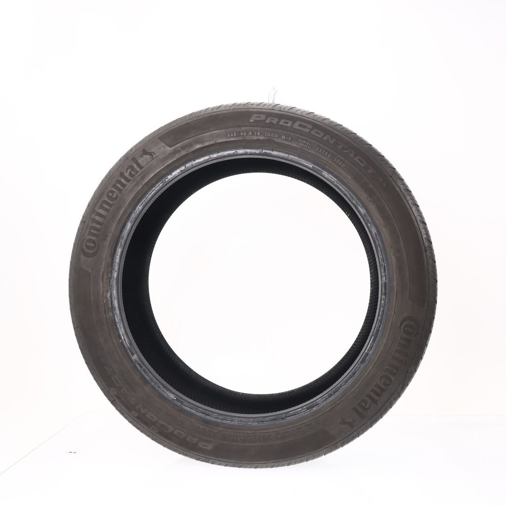 Set of (2) Used 255/45R19 Continental ProContact RX ContiSilent T2 104W - 6-6.5/32 - Image 3