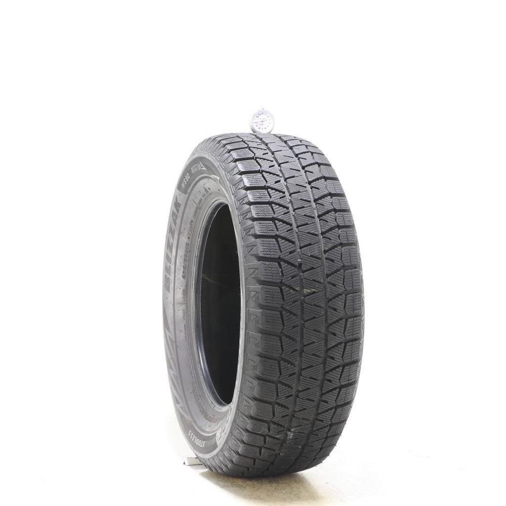 Set of (2) Used 235/60R16 Bridgestone Blizzak WS80 100T - 10-10.5/32 - Image 1