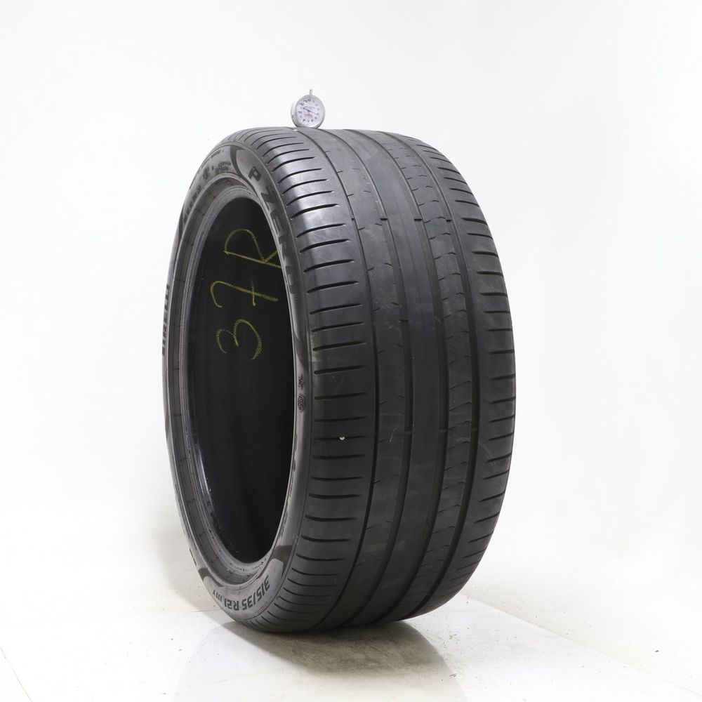 Set of (4) Used 315/35R21 Pirelli P Zero PZ4 Run Flat 111Y - 4/32 - Image 1