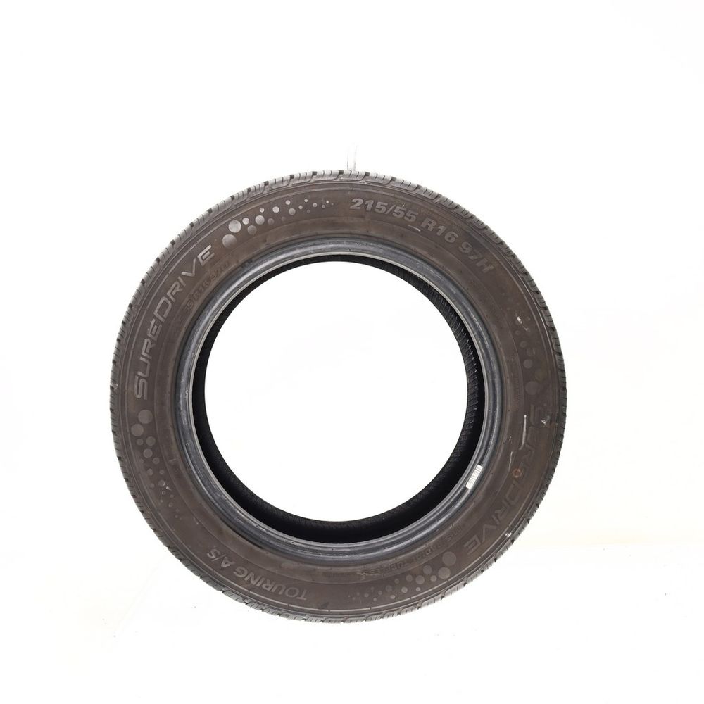Set of (2) Used 215/55R16 SureDrive Touring A/S TA71 97H - 8.5-10/32 - Image 3