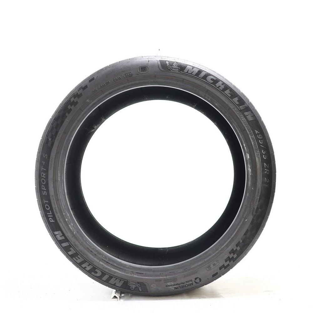 Set of (2) Used 295/35ZR21 Michelin Pilot Sport 4 S 107Y - 5.5-6/32 - Image 3