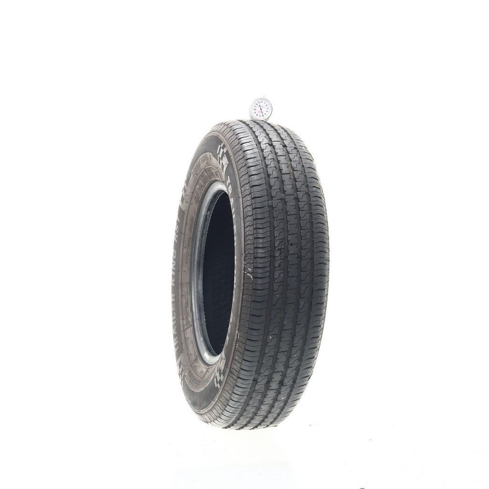 Set of (2) Used ST 205/75R14 Trailer King RST 105/101M D - 5.5/32 - Image 1