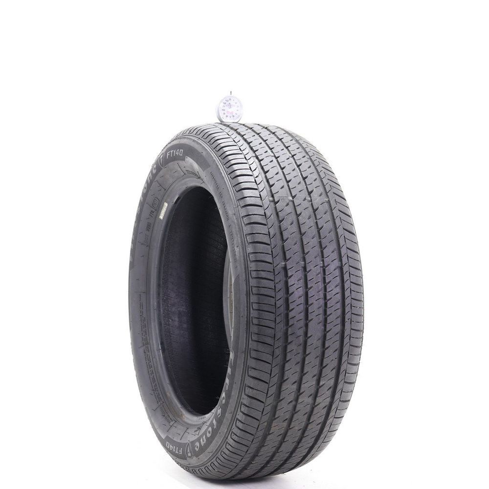 Set of (2) Used 215/55R16 Firestone FT140 93H - 6-6.5/32 - Image 1