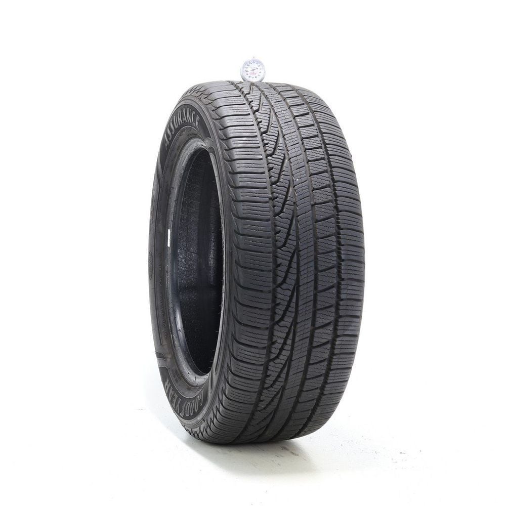 Set of (2) Used 255/55R18 Goodyear Assurance WeatherReady 109V - 9/32 - Image 1