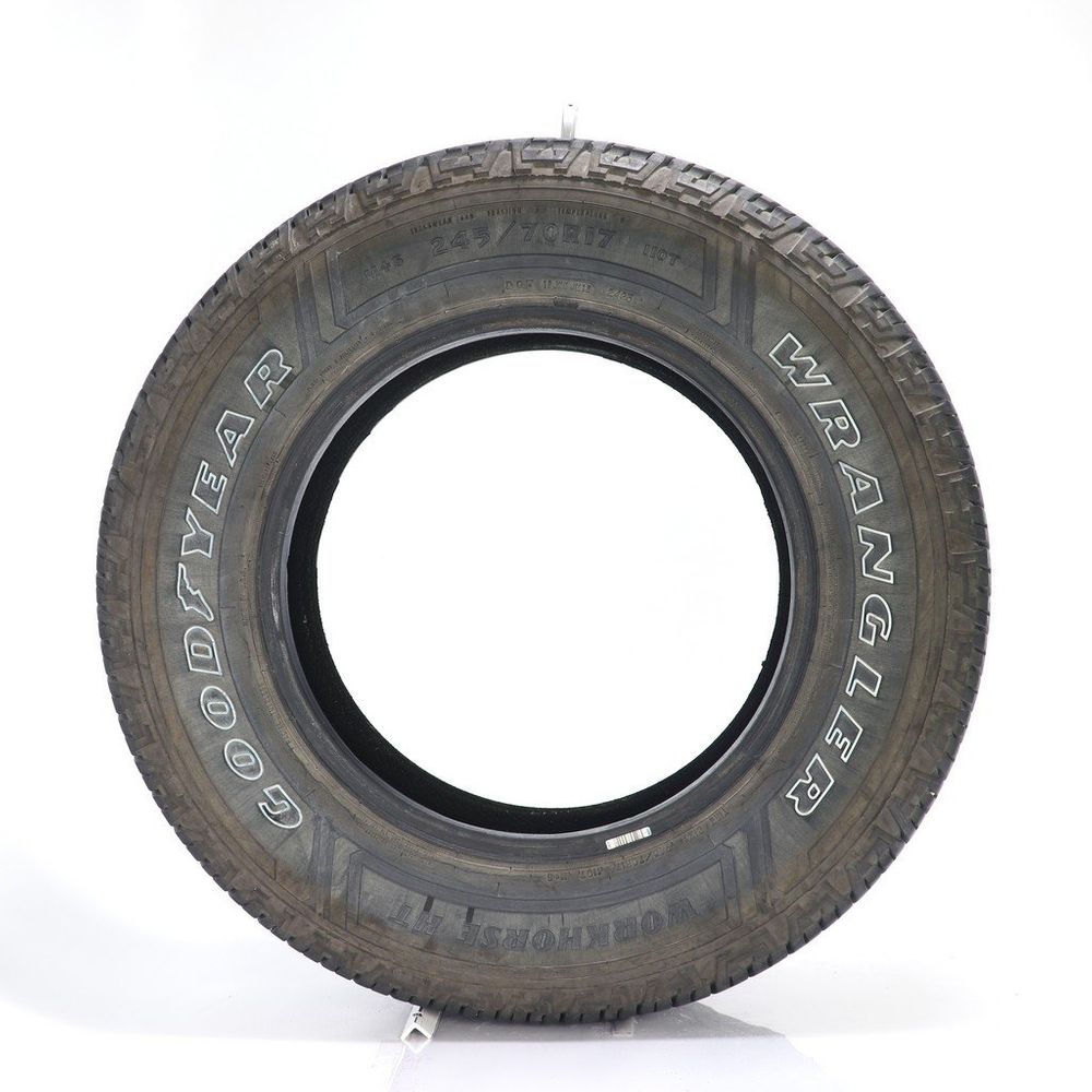 Set of (2) Used 245/70R17 Goodyear Wrangler Workhorse HT 110T - 9.5-10.5/32 - Image 3