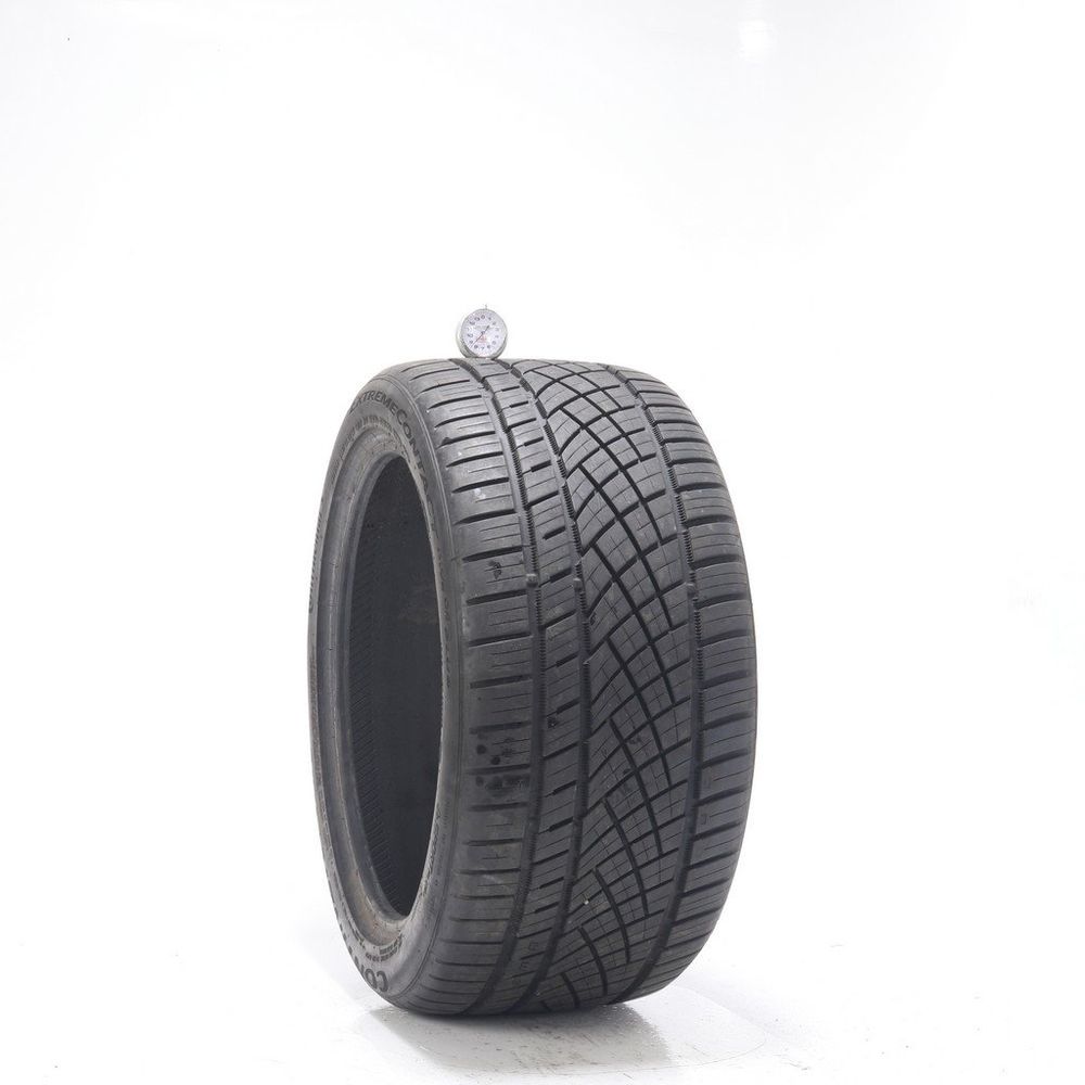 Set of (2) Used 285/35ZR18 Continental ExtremeContact DWS06 Plus 101Y - 8.5-10/32 - Image 1