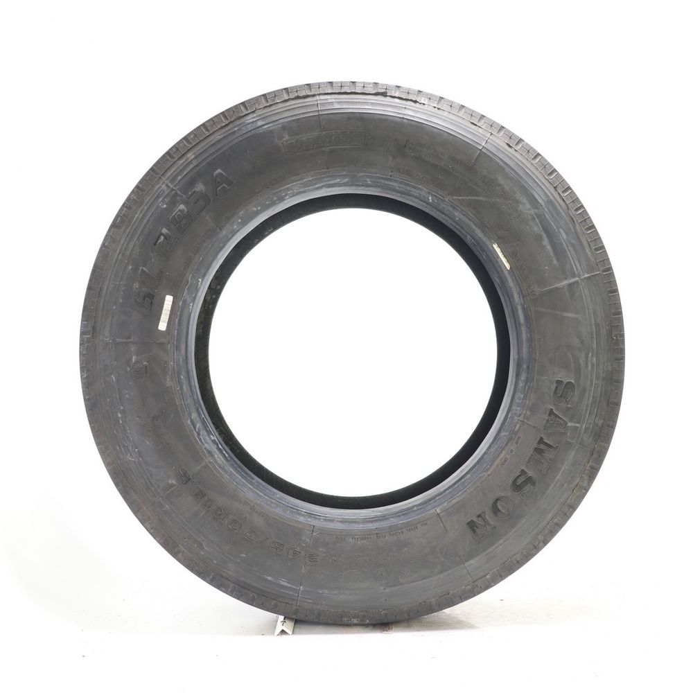 Set of (2) Used 245/70R19.5 Samson GL283A 135/133M - 17/32 - Image 3