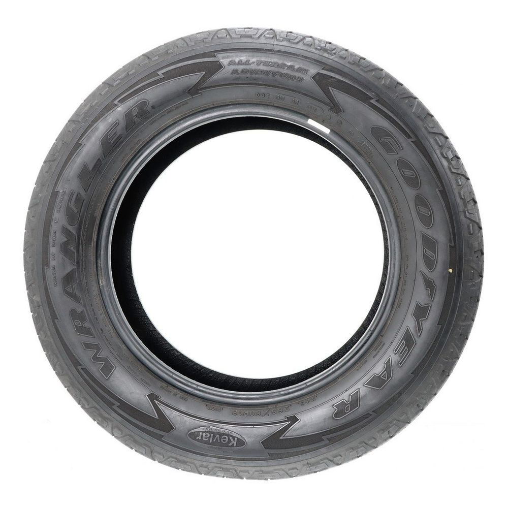 Set of (2) Used 265/60R18 Goodyear Wrangler All-Terrain Adventure Kevlar 110T - 5-6.5/32 - Image 6