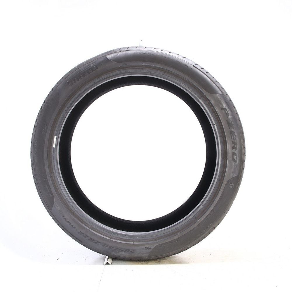 Set of (4) Used 285/40ZR22 Pirelli P Zero B1 110Y - 6.5-8/32 - Image 3