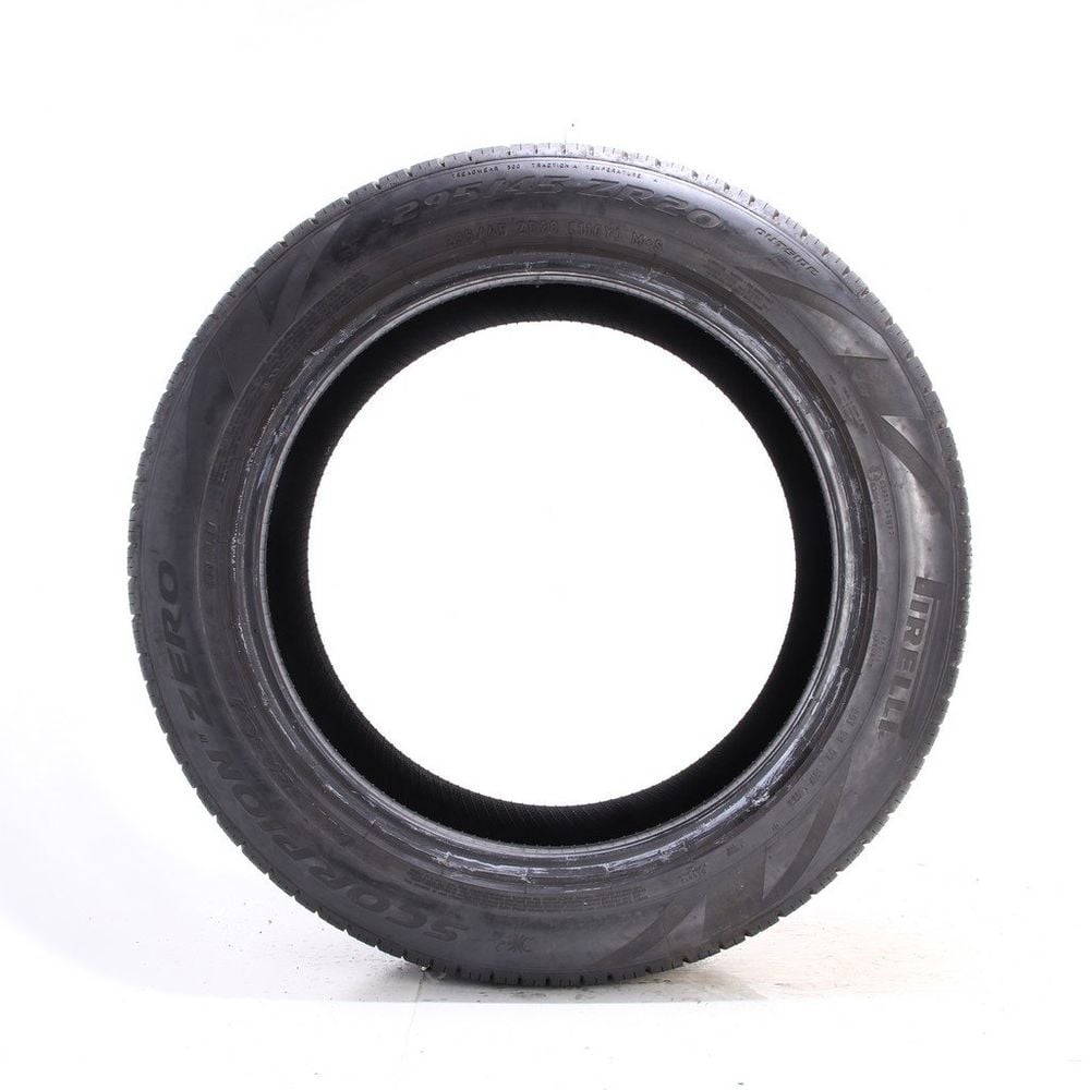 Set of (2) Used 295/45ZR20 Pirelli Scorpion Zero Run Flat 110Y - 8-8.5/32 - Image 3