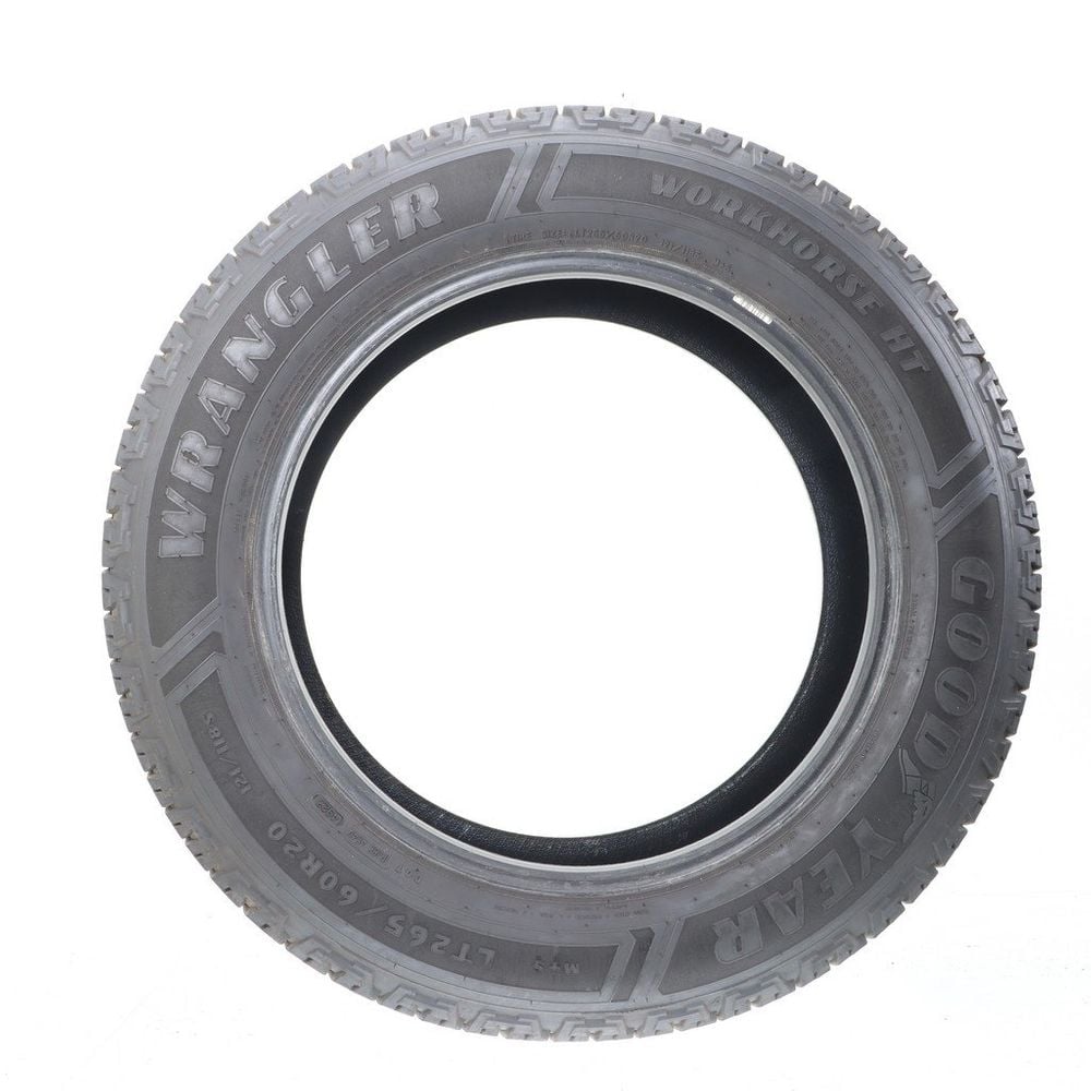 Set of (2) Used LT 265/60R20 Goodyear Wrangler Workhorse HT 121/118S E - 5.5-6.5/32 - Image 6