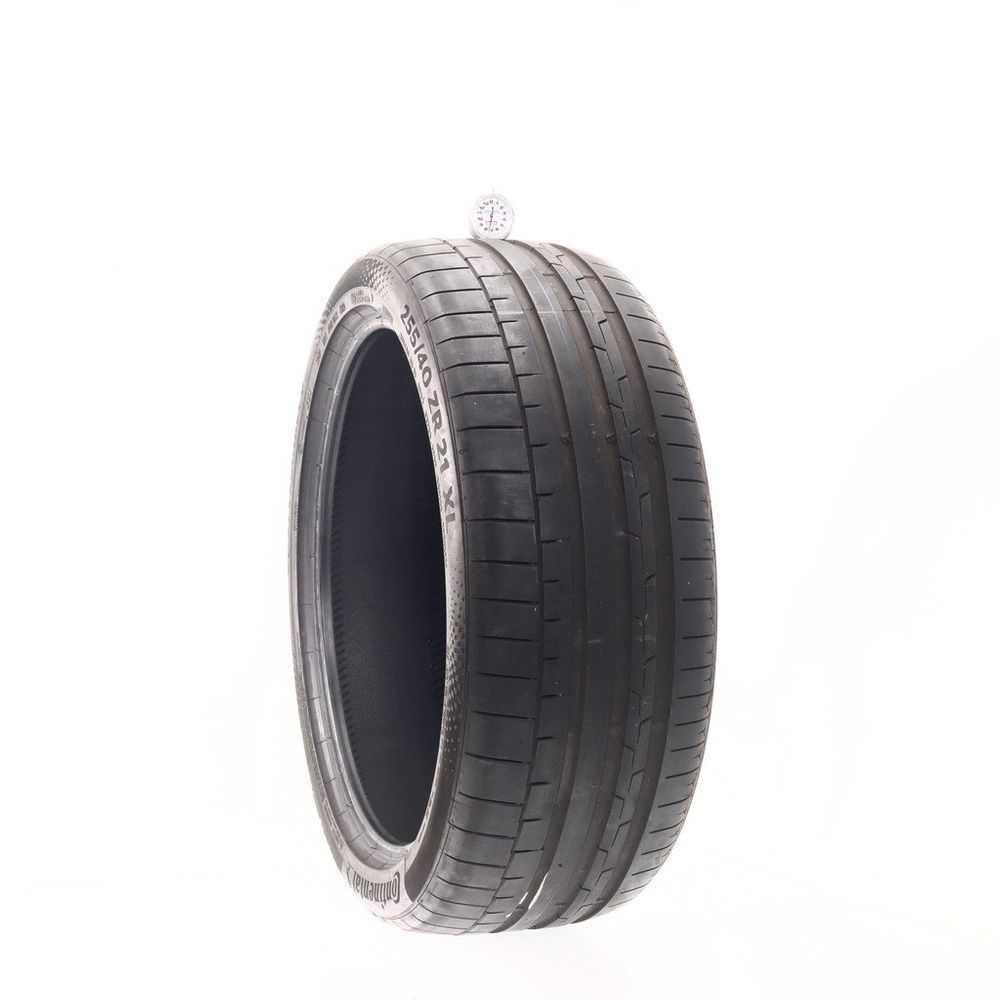 Set of (4) Used 255/40ZR21 Continental SportContact 6 R01 102Y - 6.5-7.5/32 - Image 4
