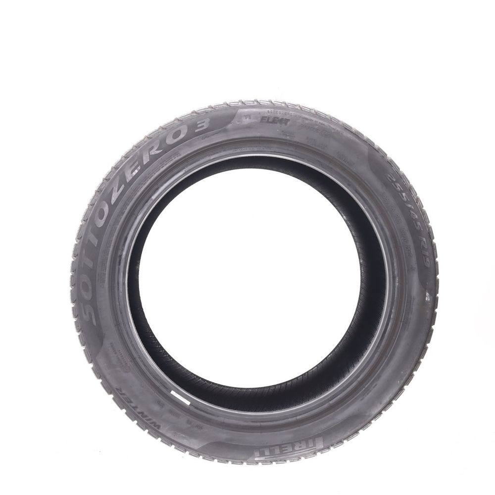 Used 255/45R19 Pirelli Winter Sottozero 3 T1 ELECT PNCS 104W - 6.5/32 - Image 3