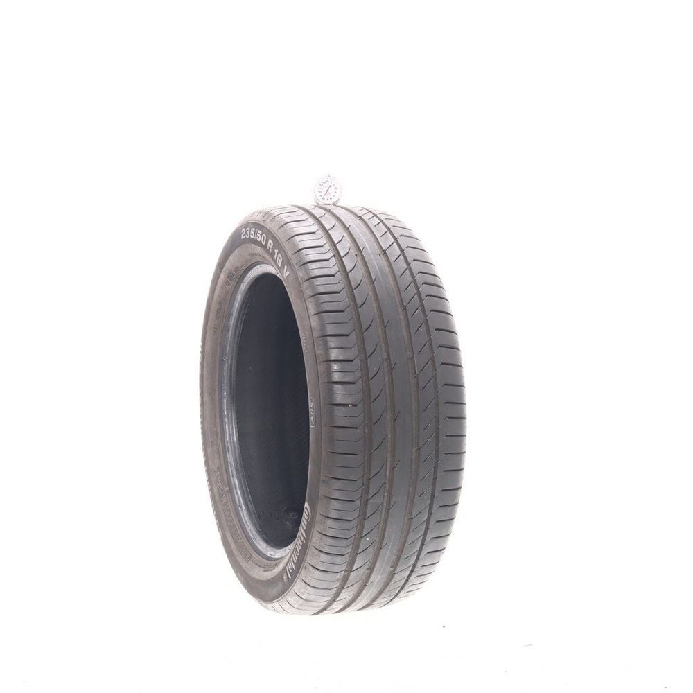 Set of (2) Used 235/50R18 Continental ContiSportContact 5 SUV SSR MOE 97V - 8-8.5/32 - Image 1