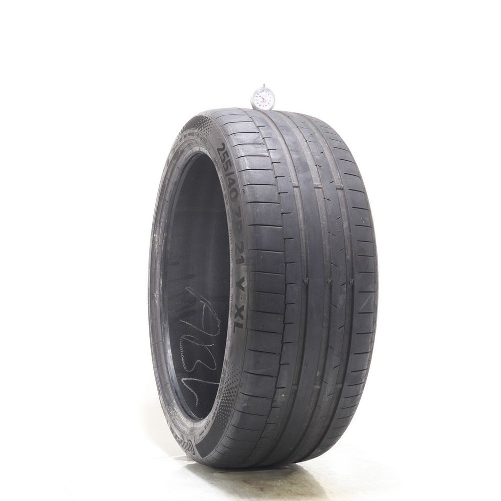 Used 255/40ZR21 Continental SportContact 6 102Y - 4.5/32 - Image 1