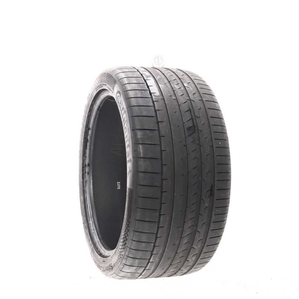 Set of (2) Used 325/35ZR22 Continental SportContact 6 MO1 114Y - 7/32 - Image 1