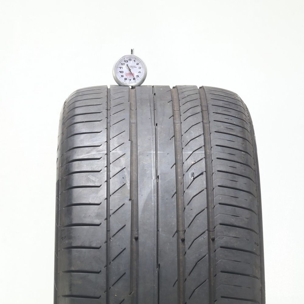 Set of (2) Used 285/40R22 Continental ContiSportContact 5 ContiSeal 110Y - 6-7.5/32 - Image 2