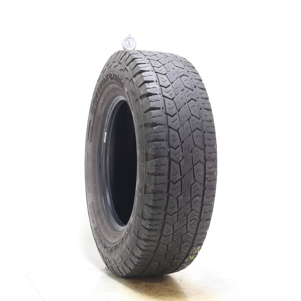 Set of (2) Used LT 245/75R17 Continental TerrainContact AT 121/118S E - 6.5-7/32 - Image 1