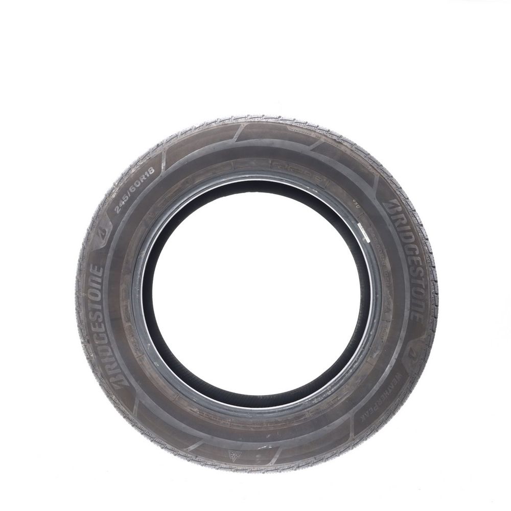 Set of (2) Used 245/60R18 Bridgestone WeatherPeak 105H - 8.5-9.5/32 - Image 3