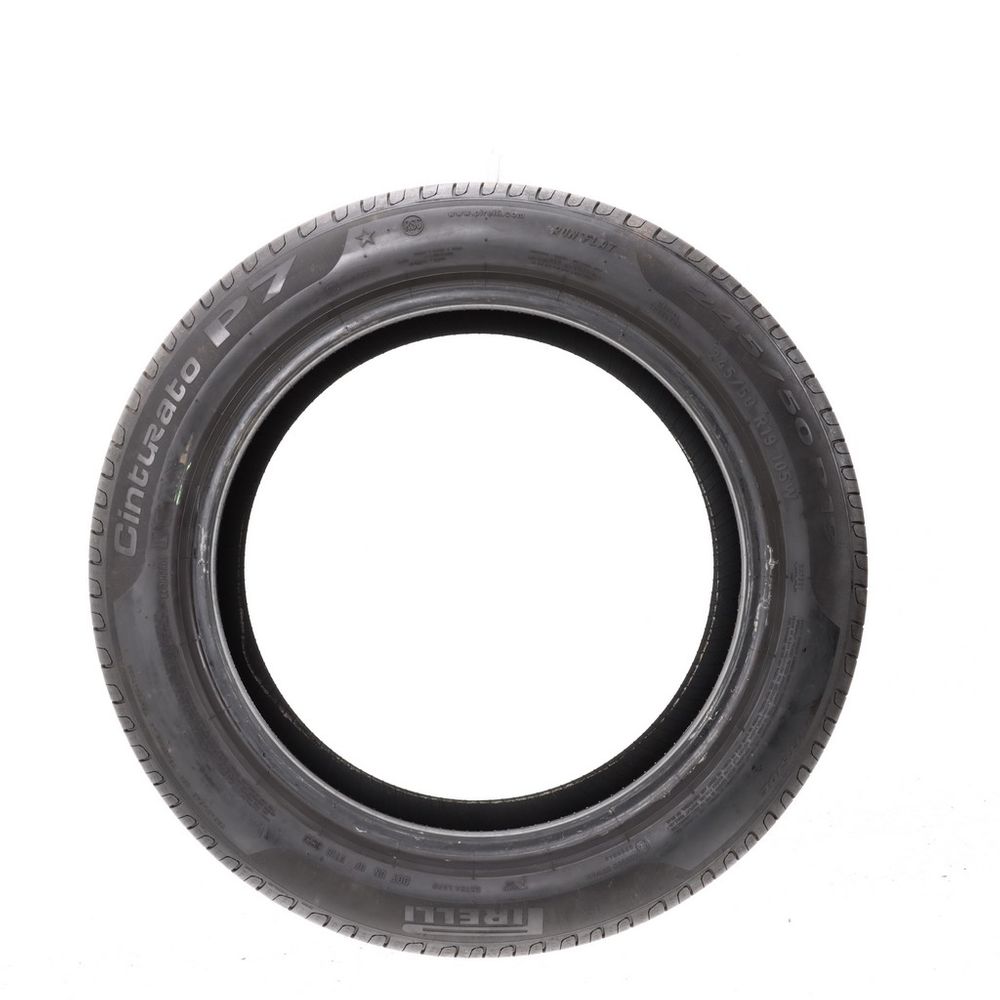 Set of (2) Used 245/50R19 Pirelli Cinturato P7 Run Flat 105W - 6.5-8/32 - Image 3