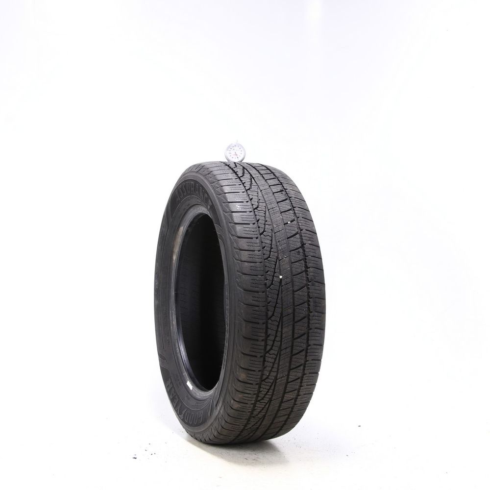 Set of (2) Used 225/60R17 Goodyear Assurance WeatherReady 99H - 6-7/32 - Image 1