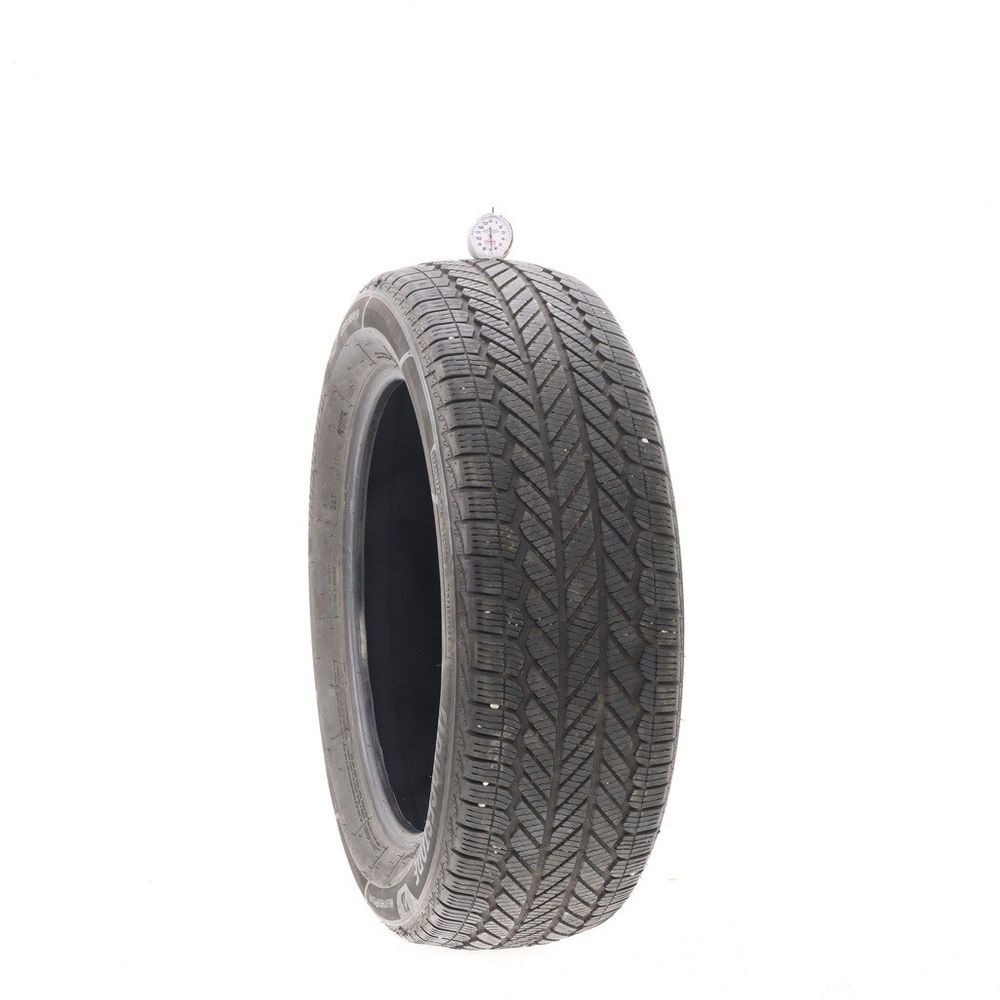 Set of (2) Used 235/55R19 Bridgestone WeatherPeak 101H - 6.5-7/32 - Image 1