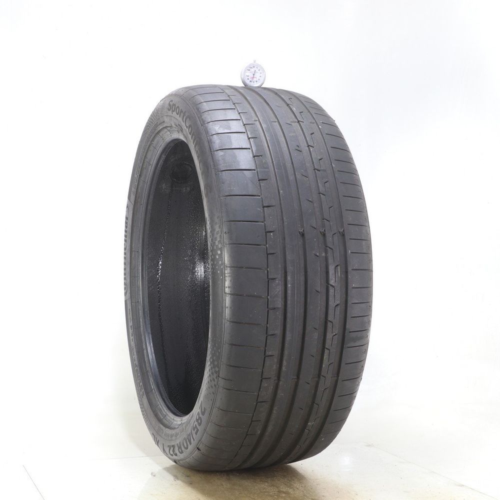 Used 285/40R22 Continental SportContact 6 AO 110Y - 7.5/32 - Image 1